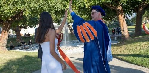 Pitzer President High Five